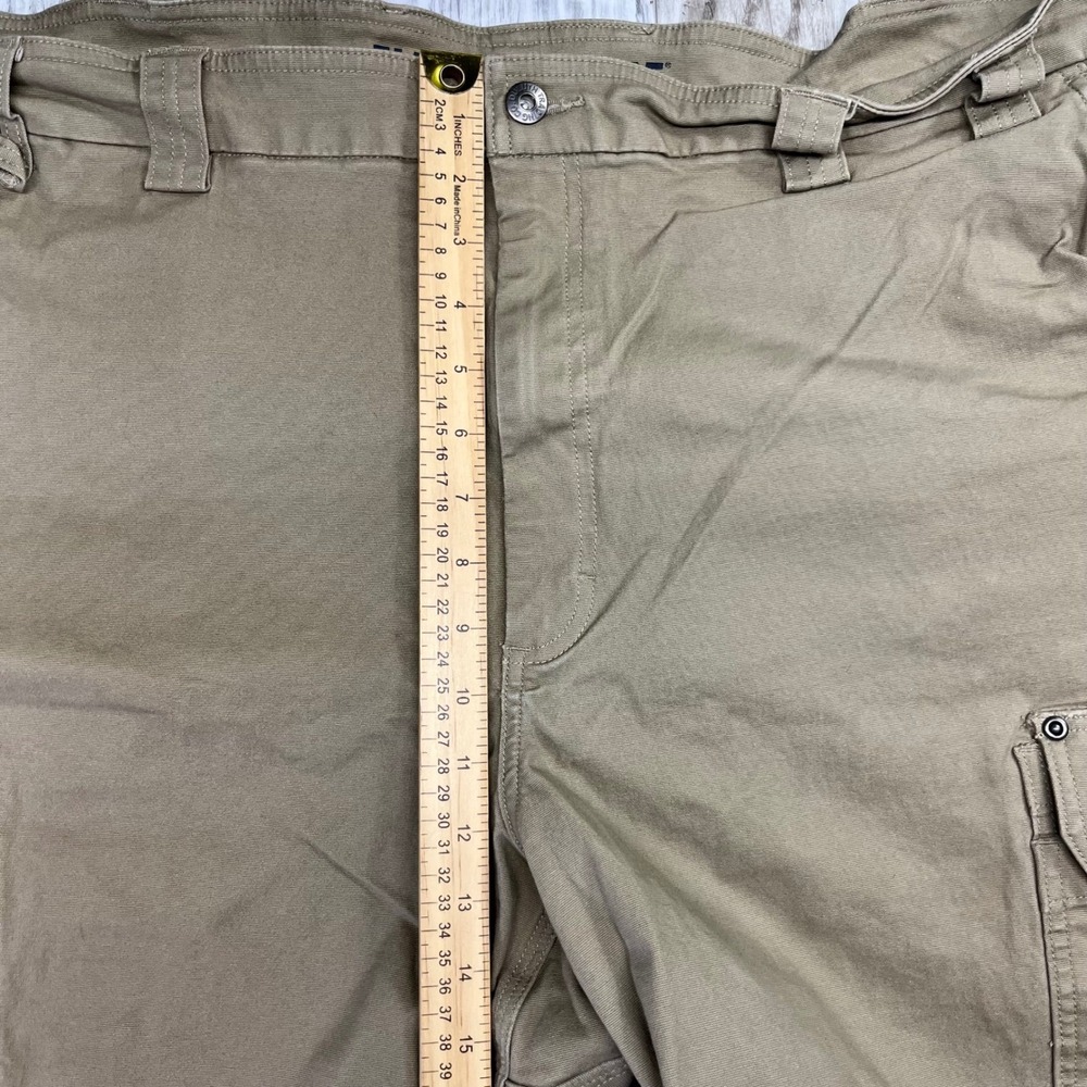 Duluth Trading Co Mens Flex Fire Hose Cargo Shorts Tan‎ 48 Canvas Workwear - Picture 10 of 10